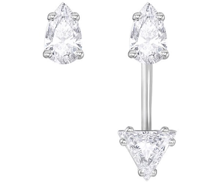 Сережки з кристалами Swarovski (65 фото): золоті і срібні сережки з камінням