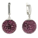 Сережки з кристалами Swarovski (65 фото): золоті і срібні сережки з камінням