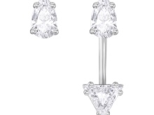 Сережки з кристалами Swarovski (65 фото): золоті і срібні сережки з камінням