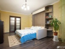 Шафа-диван-ліжко (91 фото): вбудована відкидна меблі-трансформер 3 в 1 і багатофункціональні двоспальні вертикальні трансформери, інші моделі