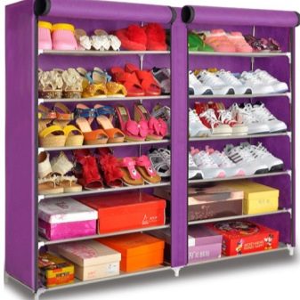 Шафи для взуття в передпокій (61 фото): вузькі і широкі взуттєві шафи, шафи з асиметричними дверима, високі кутові обувниці і інші варіанти