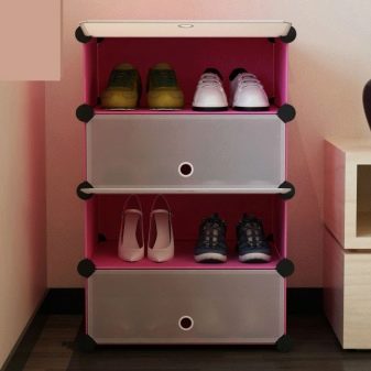 Шафи для взуття в передпокій (61 фото): вузькі і широкі взуттєві шафи, шафи з асиметричними дверима, високі кутові обувниці і інші варіанти