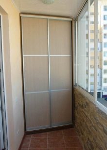 Шафи на балкон (108 фото): приклади вбудованих і пластикових балконних шаф, цікаві ідеї дизайну шаф з рольставнями і з вагонки