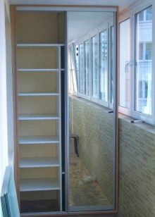 Шафи на балкон (108 фото): приклади вбудованих і пластикових балконних шаф, цікаві ідеї дизайну шаф з рольставнями і з вагонки