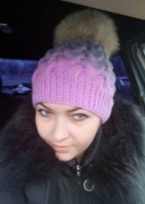 Шапка з візерунком золота коса (83 фото): з тінню, з градієнтом, з об’ємними косами