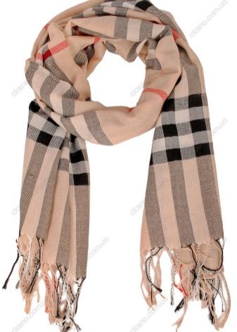 Шарф Барбері (52 фото): оригінальні моделі від Burberry, в клітку, як їх зав’язати, як відрізнити від підробки кашеміровий шарф