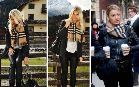 Шарф Барбері (52 фото): оригінальні моделі від Burberry, в клітку, як їх зав’язати, як відрізнити від підробки кашеміровий шарф