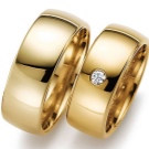 Широкі обручки (57 фото): гладкі парні моделі, оригінальні жіночі весільні кільця