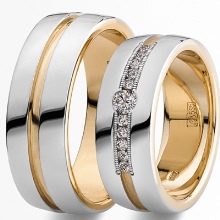 Широкі обручки (57 фото): гладкі парні моделі, оригінальні жіночі весільні кільця