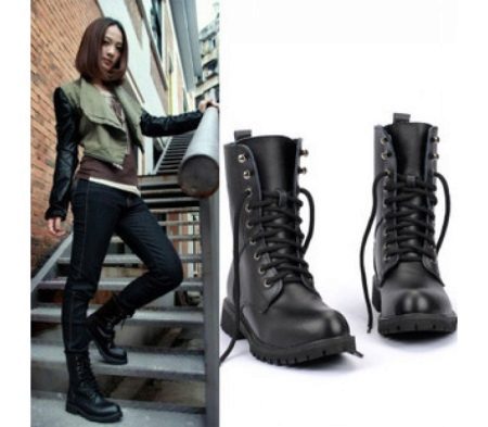 Шкіряні черевики (132 фото): жіночі моделі з натуральної шкіри, варіанти з захисним підноском, чорні шкіряні черевики