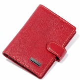 Шкіряні візитниці (61 фото): жіночі кишенькові моделі з логотипом з шкіри для пластикових і дисконтних карт