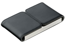 Шкіряні візитниці (61 фото): жіночі кишенькові моделі з логотипом з шкіри для пластикових і дисконтних карт