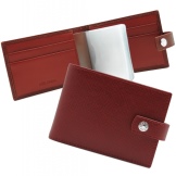 Шкіряні візитниці (61 фото): жіночі кишенькові моделі з логотипом з шкіри для пластикових і дисконтних карт