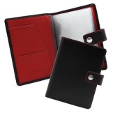 Шкіряні візитниці (61 фото): жіночі кишенькові моделі з логотипом з шкіри для пластикових і дисконтних карт