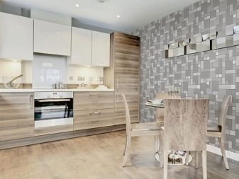 Шпалери для кухні (102 фото): дизайн кухонних шпалер для стін кухні в квартирі, гарні світлі, яскраві й інші варіанти шпалер в інтер’єрі
