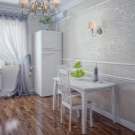 Шпалери для кухні (102 фото): дизайн кухонних шпалер для стін кухні в квартирі, гарні світлі, яскраві й інші варіанти шпалер в інтер’єрі