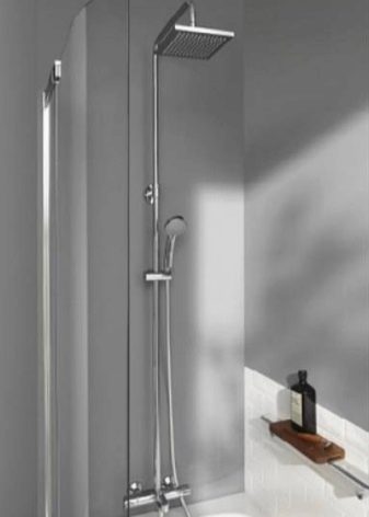 Штанги для душу ванної: різновиди душових настінних тримачів для лійки, огляд брендів Elghansa, Grohe та інших