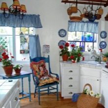 Штори в стилі прованс на кухню (71 фото): римські штори і короткі фіранки в дизайні інтер’єру, комплект штор з ламбрекеном і лляної тюль, інші моделі