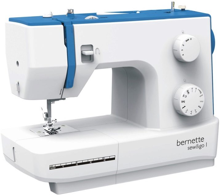 Швейна машинка Bernina: нитковтягувач та інші деталі, огляд Bernette Sew&Go 7 і Sew&Go 8, B 33 і B 35, Milan 3 і інших моделей