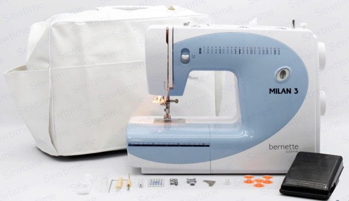 Швейна машинка Bernina: нитковтягувач та інші деталі, огляд Bernette Sew&Go 7 і Sew&Go 8, B 33 і B 35, Milan 3 і інших моделей
