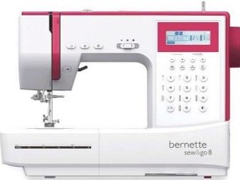 Швейна машинка Bernina: нитковтягувач та інші деталі, огляд Bernette Sew&Go 7 і Sew&Go 8, B 33 і B 35, Milan 3 і інших моделей