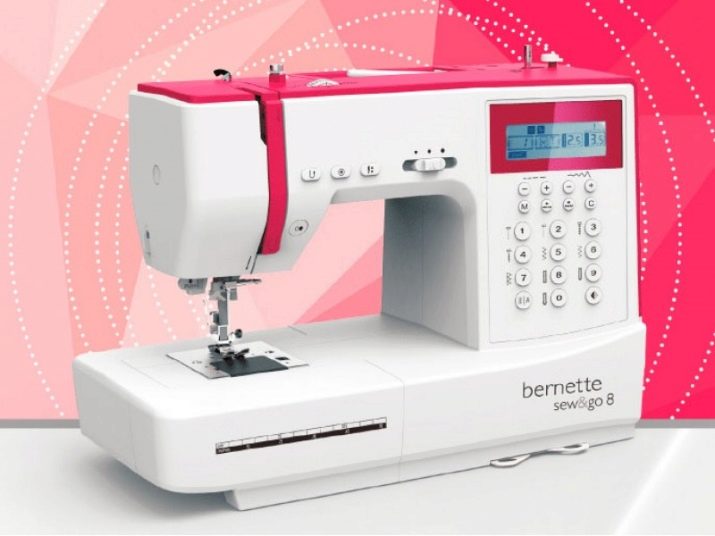 Швейна машинка Bernina: нитковтягувач та інші деталі, огляд Bernette Sew&Go 7 і Sew&Go 8, B 33 і B 35, Milan 3 і інших моделей