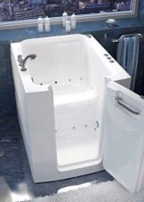 Сидячі акрилові ванни: огляд моделей з розмірами 120х70 см і 100х70 см, переваги і недоліки міні-ванн