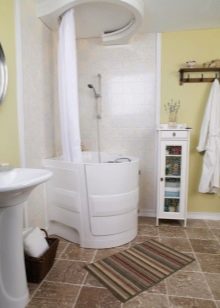 Сидячі акрилові ванни: огляд моделей з розмірами 120х70 см і 100х70 см, переваги і недоліки міні-ванн