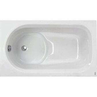 Сидячі акрилові ванни: огляд моделей з розмірами 120х70 см і 100х70 см, переваги і недоліки міні-ванн