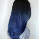 Синювато-чорний колір волосся (фото 48): кому він йде? Модно чи таке фарбування? Як виглядають локони після фарбування?