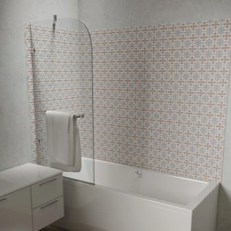 Скляна шторка для ванної (66 фото): розсувні і доладні душові ширми із скла, кутові і «гармошкою». Плюси застосування замість штори і огляд відгуків