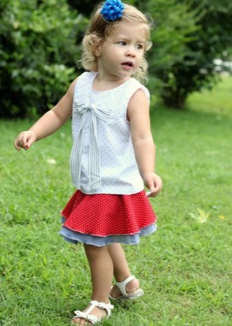 Спідниця сонце для дівчинки: як зшити, на гумці, викрійки, з чим носити