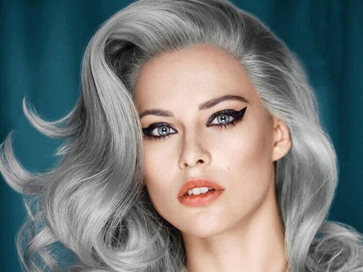 Сріблястий колір волосся (46 фото): як домогтися срібного відтінку? Тонкощі фарбування і модні тенденції