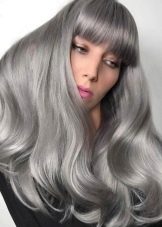 Сріблястий колір волосся (46 фото): як домогтися срібного відтінку? Тонкощі фарбування і модні тенденції