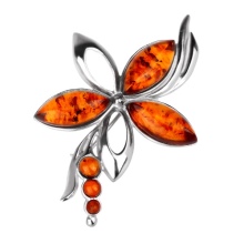 Срібні брошки (90 фото): моделі з натуральними каменями, з сапфіром, бурштином, перлами і хризопразом з срібла