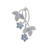 Срібні брошки (90 фото): моделі з натуральними каменями, з сапфіром, бурштином, перлами і хризопразом з срібла