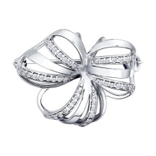 Срібні брошки (90 фото): моделі з натуральними каменями, з сапфіром, бурштином, перлами і хризопразом з срібла