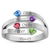 Срібні кільця з камінням (116 фото): жіночі моделі з місячним і чорним каменем в сріблі