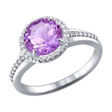 Срібне кільце з фианитом (69 фото): моделі з чорними та зеленими фіанітами з срібла, аметистом і кільце-доріжка з емаллю