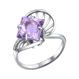 Срібне кільце з фианитом (69 фото): моделі з чорними та зеленими фіанітами з срібла, аметистом і кільце-доріжка з емаллю