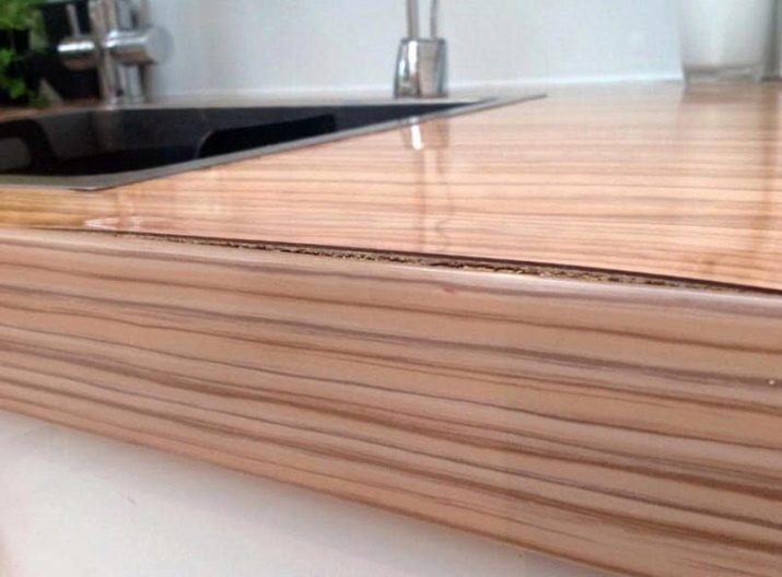 Стільниці з ДСП для кухні (39 фото): ламіновані вироби товщиною 28-38 мм, розміри кухонних стільниць з ЛДСП. Що таке постформінг?