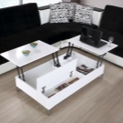 Стіл-трансформер для вітальні (62 фото): розкладні обідні круглі столи і розсувні столи-тумби, складні столи-консолі і інші моделі в зал