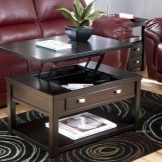 Стіл-трансформер для вітальні (62 фото): розкладні обідні круглі столи і розсувні столи-тумби, складні столи-консолі і інші моделі в зал