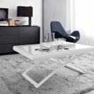 Стіл-трансформер для вітальні (62 фото): розкладні обідні круглі столи і розсувні столи-тумби, складні столи-консолі і інші моделі в зал