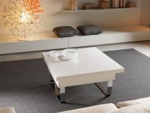 Стіл-трансформер для вітальні (62 фото): розкладні обідні круглі столи і розсувні столи-тумби, складні столи-консолі і інші моделі в зал