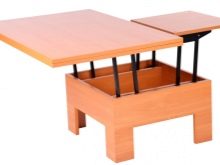 Стіл-трансформер для вітальні (62 фото): розкладні обідні круглі столи і розсувні столи-тумби, складні столи-консолі і інші моделі в зал