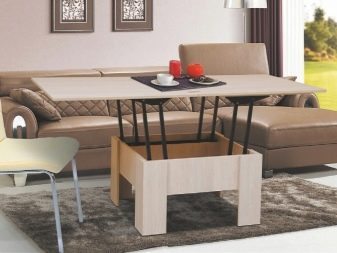 Стіл-трансформер для вітальні (62 фото): розкладні обідні круглі столи і розсувні столи-тумби, складні столи-консолі і інші моделі в зал