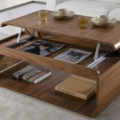 Стіл-трансформер для вітальні (62 фото): розкладні обідні круглі столи і розсувні столи-тумби, складні столи-консолі і інші моделі в зал