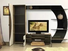 Стінки під телевізор у вітальню (62 фото): вибираємо стінки під ТВ в сучасному і іншому стилі. Моделі з гіпсокартону під великий телевізор в залі й інші варіанти