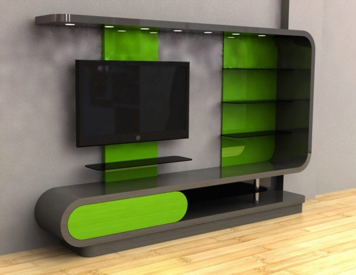 Стінки під телевізор у вітальню (62 фото): вибираємо стінки під ТВ в сучасному і іншому стилі. Моделі з гіпсокартону під великий телевізор в залі й інші варіанти